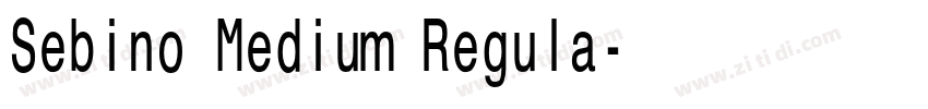 Sebino Medium Regula字体转换